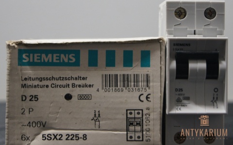 Wyłącznik bezpiecznik Siemens 5SX2 225-8 2Pol D25