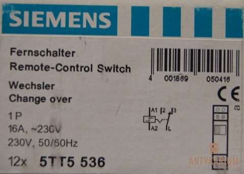 Przekaźnik zdalny przemienny 1-pol 16A 5TT5 536 Siemens