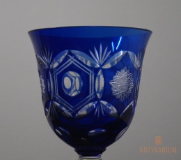 Remer stary kryształowy kielich do wina