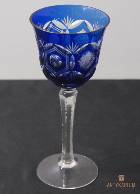 Remer stary kryształowy kielich do wina