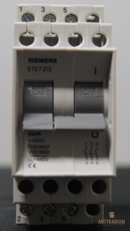 Rozłącznik 32A 2-POL 5TE7 213 Siemens