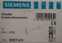 FR Rozłącznik 40A 1Pol SIEMENS 5TE7 411