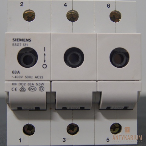 Rozłącznik bezpicznikowy minized D02/63A SIEMENS 5SG7 131