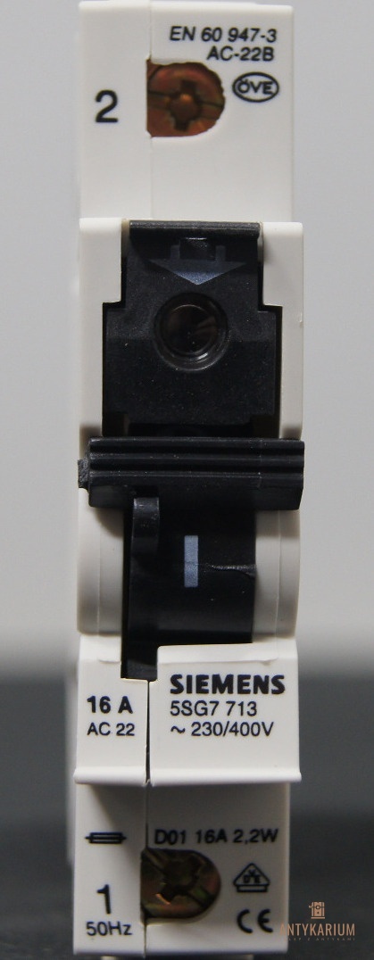 Rozłącznik bezpiecznikowy Minized D01 1POL 2-16A 5SG7 713 Siemens