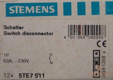 FR Rozłącznik instalacyjny 1Pol 63A Siemens 5TE7 511