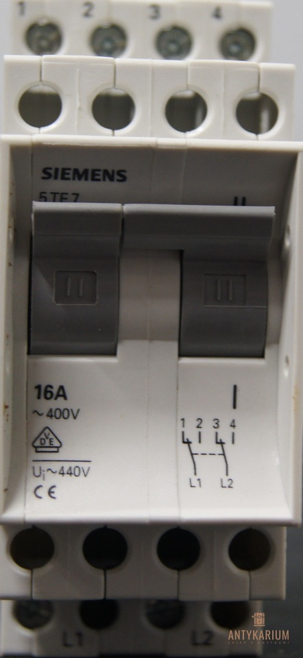 Rozłącznik ze stykami przemiennymi 5TE7 162 Siemens