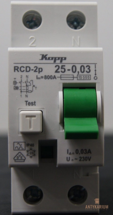 Różnicówka RCD 25A 30ma 1-pol KOPP