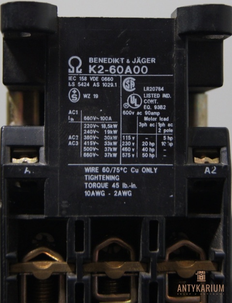 STYCZNIK Benedikt & Jäger K2-60A 00 400V