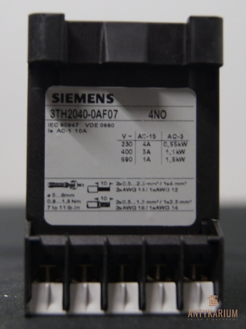 Stycznik 3TH20 40-0AFO7 Siemens AC 110 V 4NO