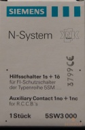 Styk pomocniczy boczny 1no + 1nc Siemens 5SW3 000
