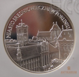 Toruń 20 zł mennicza PR 70