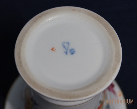 Wazon Furstenberg motyw kwiatowy