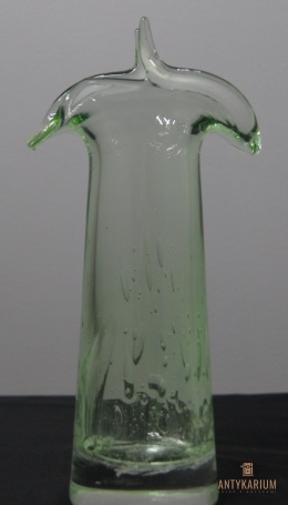 Wazon Kapelusz Karel Wunsch 1971 zielona poświata