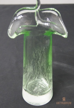 Wazon Kapelusz Karel Wunsch 1971 zielona poświata