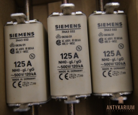Wkładka bezpiecznika mocy SIEMENS 3NA3 032 NH0 125A