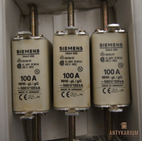 Wkładka bezpiecznika mocy SIEMENS 3NA3 030 100A