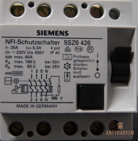 Wył.Róż-prądowe 25A 4POL 300ma 5SZ6 426 Siemens