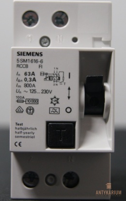 Wył Róż-prądowy 63A 2POL 300ma 5SM1 616-6 Siemens