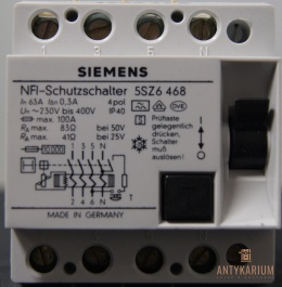Wył.Róż-prądowy 63A 4POL 300ma 400V 5SZ6 468 Siemens