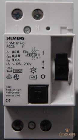 Wył. Róż-prądowy 80A 2POL 300ma 5SM1617-6 Siemens