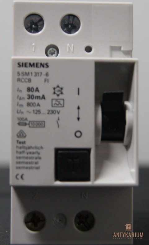Wył.Róż-prądowy 80A 2POL 30mA 5SM1 317-6 Siemens