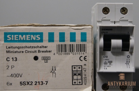 Wyłącznik bezpiecznik SIEMENS 5SX2 213-7 2Pol C13