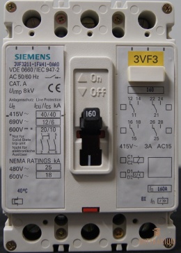 Wyłacznik 3VF3211-1FW41-0AA0 160A Siemens