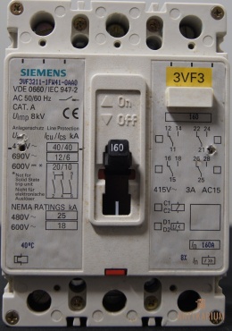 Wyłacznik 3VF3211-1FW41-0AA0 Siemens 160A