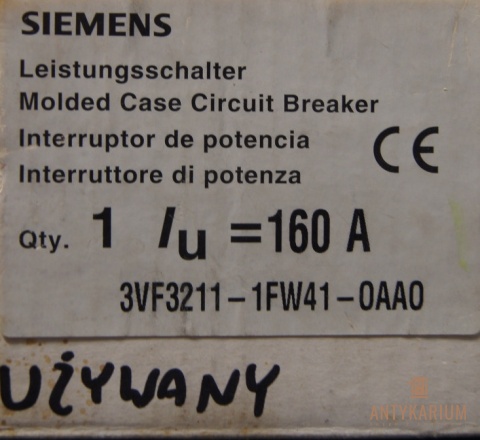 Wyłacznik 3VF3211-1FW41-0AA0 Siemens 160A