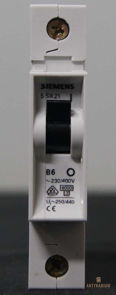 Wyłącznik bezpiecznik SIEMENS 5SX2 106-6 1Pol B6