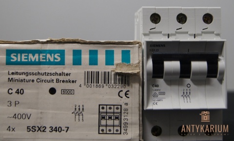 Wyłącznik bezpiecznik SIEMENS 5SX2 340-7 3Pol B40