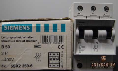 Wyłącznik bezpiecznik SIEMENS 5SX2 350-6 3Pol B50