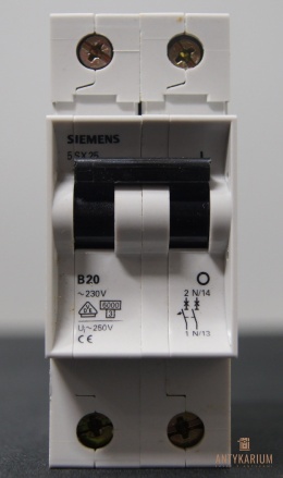 Wyłącznik bezpiecznik SIEMENS 5SX2 520-6 2Pol B20