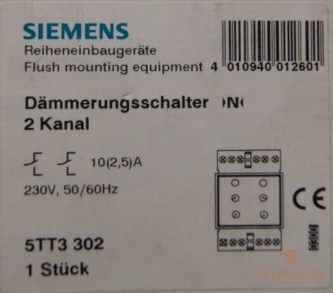 Wyłącznik czasowy Siemens 5TT3 302 do świetlówek