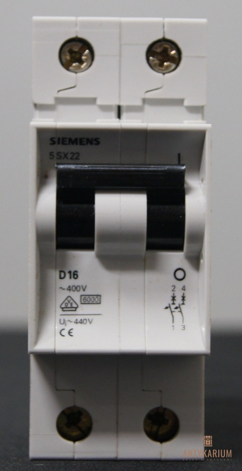 Wyłącznik bezpiecznik SIEMENS 5SX2 216-8 2Pol D16