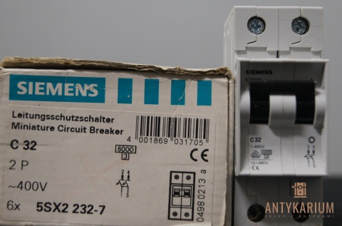 Wyłącznik bezpiecznik SIEMENS 5SX2 232-7 2Pol C32
