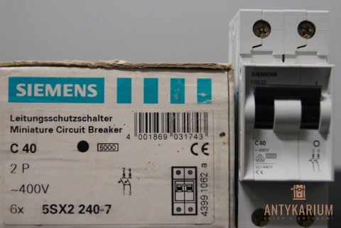 Wyłącznik bezpiecznik SIEMENS 5SX2 240-7 2Pol C40