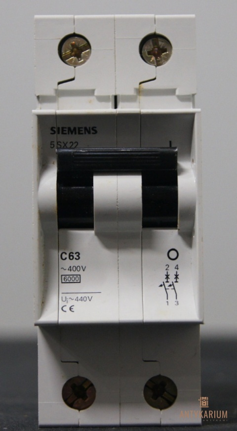 Wyłącznik bezpiecznik SIEMENS 5SX2 263-7 2Pol C63