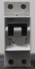 Wyłącznik bezpiecznik Siemens 5SX2 220-8 2Pol D 20