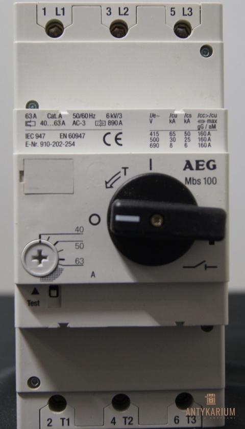 Wyłacznik silnikowy AEG 40-63A 35KW MBS 100