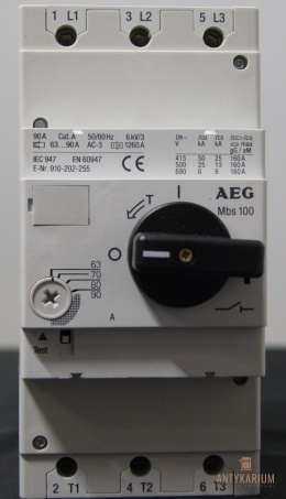 Wyłacznik silnikowy AEG 63-90A 55KW MBS 100
