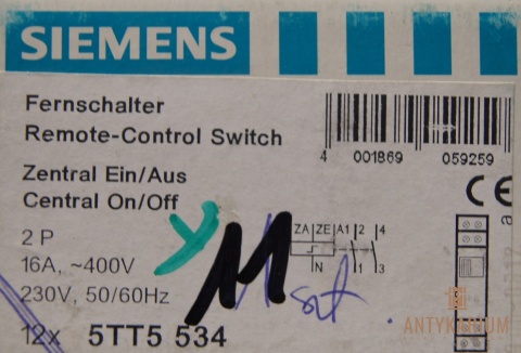 Wyłącznik zdalny 2-pol 16A 5TT5 534 Siemens