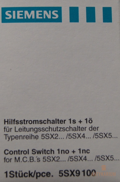 Zestyk pomocniczy do wyłączników SIEMENS 5SX9100