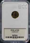 1 gr 2007r Grading MS66