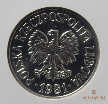 20 gr 1981r MS 67 lustro