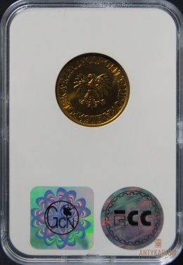 5zł 1975r Grading MS67 Skrętka