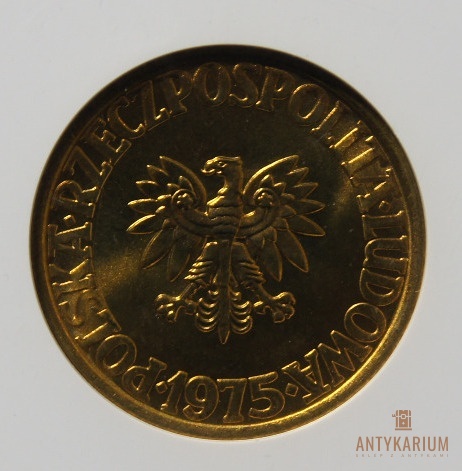 5zł 1975r Grading MS67 Skrętka
