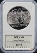 65 rocznica powstania w Getcie Warszawskim 20 zł mennicza PR 70