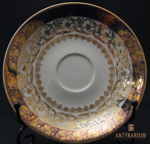 Filiżanka Porcelana bogato zdobiona JSK sygnowana 160ml