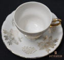 Filiżanka biała porcelana złoto Japan